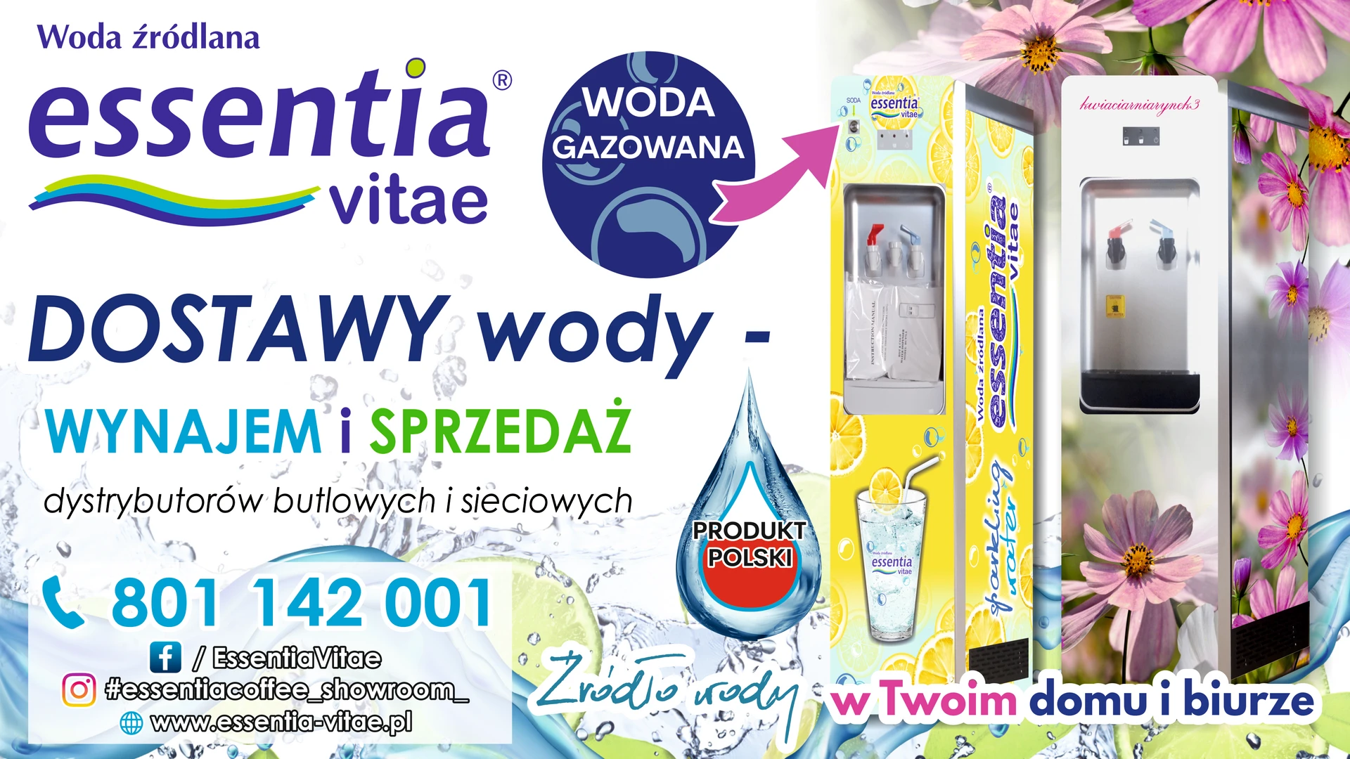 Dostawa wody - wynajem i sprzedaż